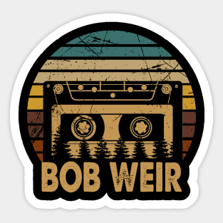 Bob Great Gift Weir For Name Retro Styles Color 70s 80s 90s Sticker